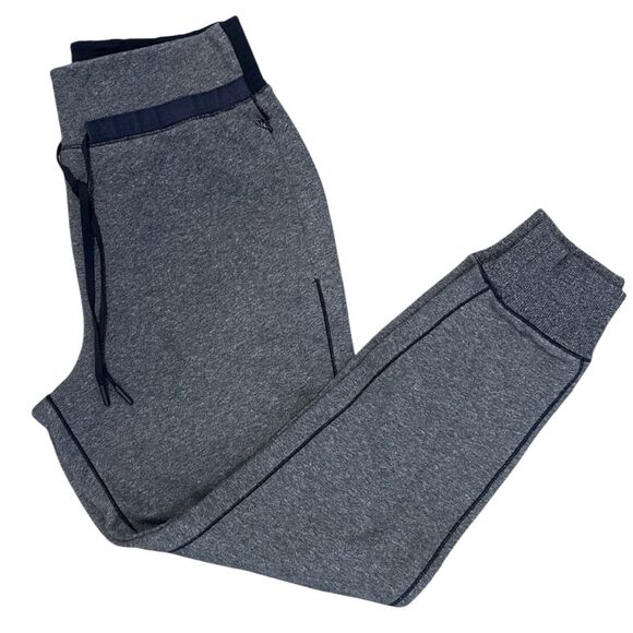 Lululemon Cool & Collected Jogger Sweatpants Sz 8 Heathered Speckled True Navy - Picture 1 of 10